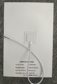 200x300 Electroic Heating Defogger Custom Label